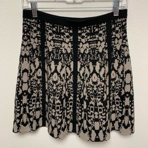 Cupio Black Knit A-Line Skirt Small